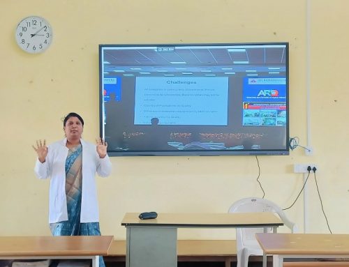A Continuing Medical Education (CME) session was conducted yesterday at JSS INYS by Dr. Sabeetha, Associate Professor, Department of Acupuncture, on the topic ARQ Guidelines