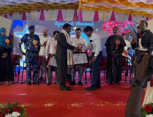 Our Principal, Dr. V. R. Dhilip, has been conferred the Assisi Snehalaya Social Work Award – 2025, graciously presented by the District Collector of Coimbatore, Mr. Pavankumar.